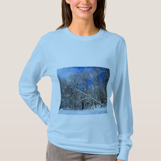 T-shirt Arbres de Blizzard Huile (Devant)