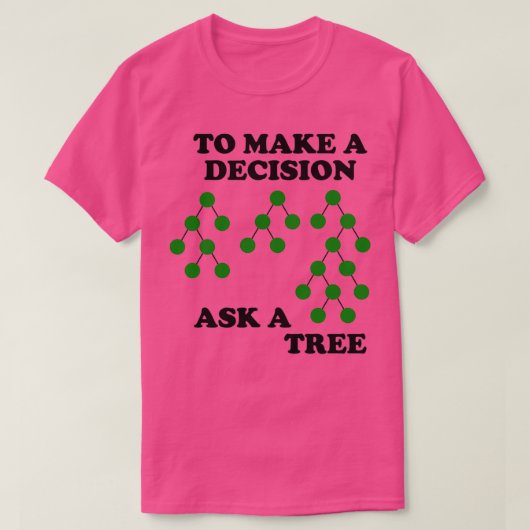 T-shirt Arbres de décision Comment décider (Design devant)
