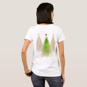 T-shirt Arbres de Noël festifs (Dos entier)