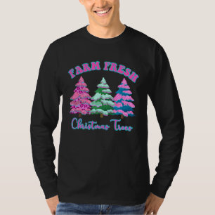 T-shirt Arbres de Noël frais de la ferme Arbre de Noël ros