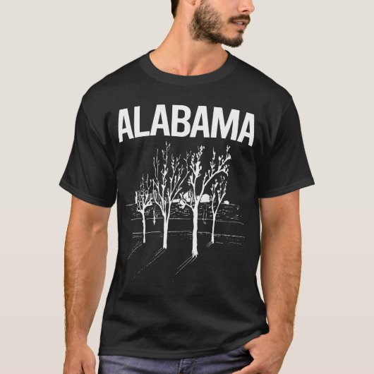 T-shirt Arbres de rue Alabama (Devant)