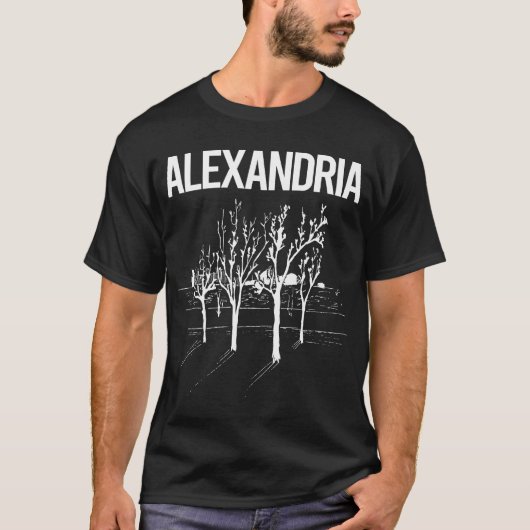 T-shirt Arbres de rue Alexandria (Devant)
