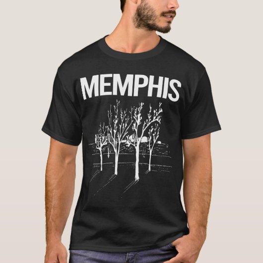 T-shirt Arbres de rue Memphis (Devant)