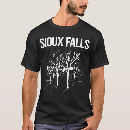 T-shirt Arbres de rue Sioux Falls (Devant)