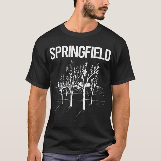 T-shirt Arbres de rue Springfield (Devant)
