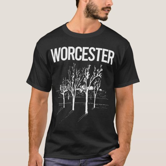 T-shirt Arbres de rue Worcester (Devant)