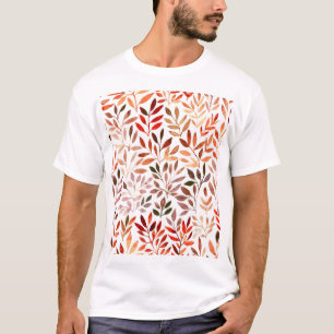 T-shirt Arbres rétro, aquarelle motif sans couture.