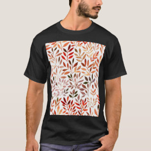 T-shirt Arbres rétro, aquarelle motif sans couture.