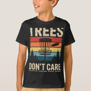 T-shirt Arbres S'en Foutent Drôle de Joueur de Golf Frisbe