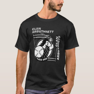 T-shirt Arbuthnett Clan Gaelic Motto Swordsman