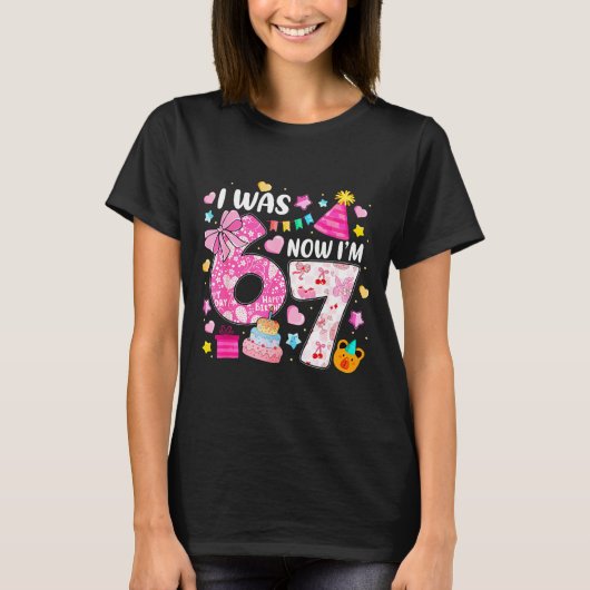 T-shirt Arc Coquette Prépa J'avais 6 ans Maintenant j'ai 7 (Devant)