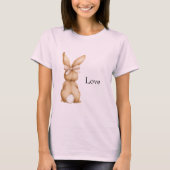 T-shirt Arc de lapin rose queue blanche (Devant)