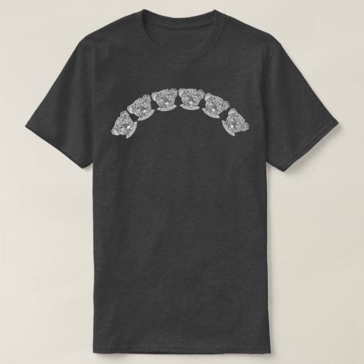 T-shirt Arc de l'ours vampire Éffrayant (Design devant)