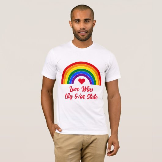 T-shirt Arc en arc-en-ciel (Devant entier)