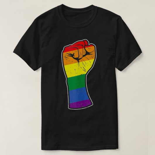 T-shirt Arc en arc-en-ciel - Gay pride de la première marq (Design devant)