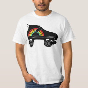 T-shirt arc-en-ciel à quatre rouleaux