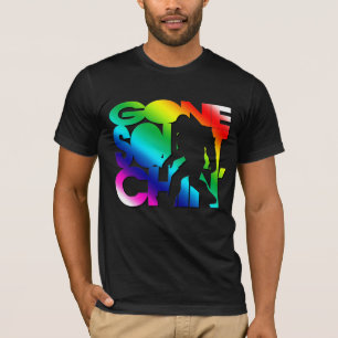 T-shirt Arc-en-ciel allé de Squatchin