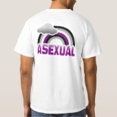 T-SHIRT ARC-EN-CIEL ASEXUEL (Dos)