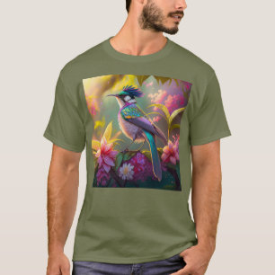 T-shirt Arc-en-ciel bleu à ailes Imaginaire de Sunbird