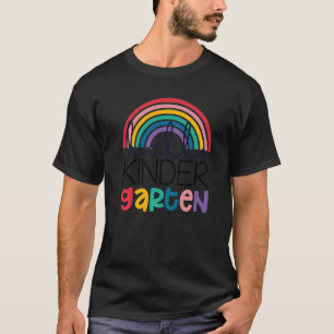 T-shirt Arc En Ciel Bonjour Maternelle Retour À L'École En