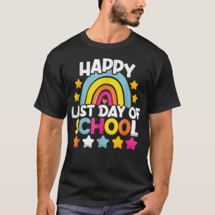 T-shirt Arc En Ciel Bonne Dernière Journée D'Enseignant Ét