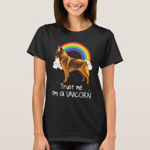 T-shirt Arc-en-ciel Chien Belge Tervuren Croyez Moi Je Sui