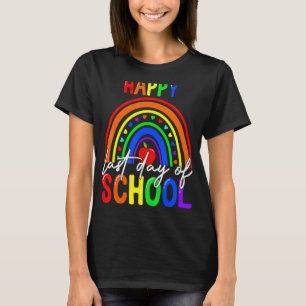 T-shirt Arc-En-Ciel Coloré Bonne Dernière Journée De Gradu