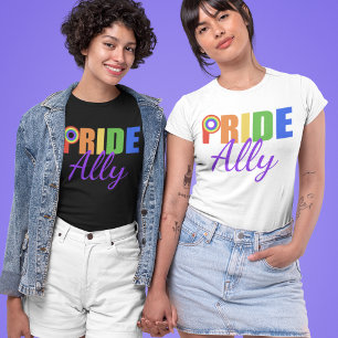 T-shirt Arc-en-ciel d'allié de gay pride