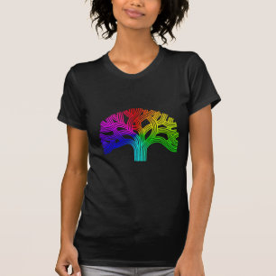 T-shirt Arc-en-ciel d'arbre d'Oakland