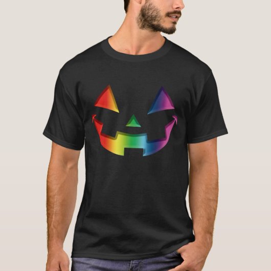 T-shirt Arc-en-ciel de Halloween (Devant)