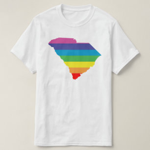 T-shirt arc-en-ciel de la Caroline du Sud