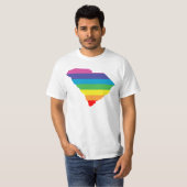 T-shirt arc-en-ciel de la Caroline du Sud (Devant entier)