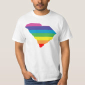 T-shirt arc-en-ciel de la Caroline du Sud (Devant)