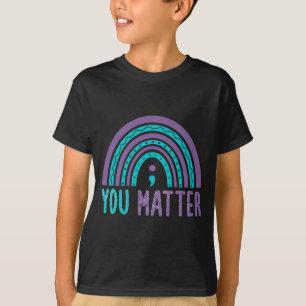 T-shirt Arc-en-ciel de la sensibilisation à la prévention
