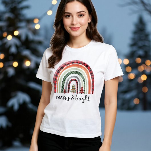 T-shirt Arc-en-ciel de Noël