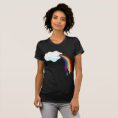 T-shirt Arc-en-ciel de nuage (Devant entier)