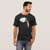 T-shirt Arc-en-ciel de nuage (Devant entier)