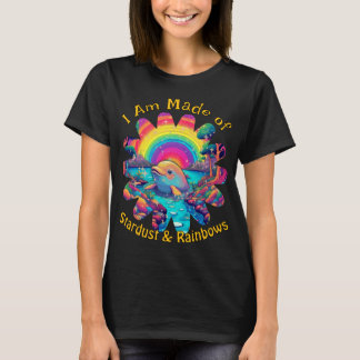 T-shirt Arc-en-ciel de poussière d'étoile Dauphin Vibes Ps