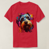 T-shirt Arc-en-ciel de Schnauzer (Design devant)