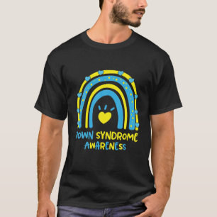 T-shirt Arc-en-ciel de sensibilisation au syndrome de Down