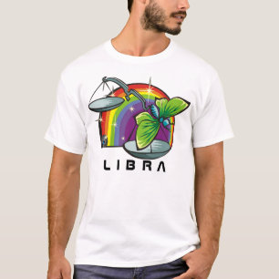 T-shirt Arc-en-ciel des années 1980 avec Balance
