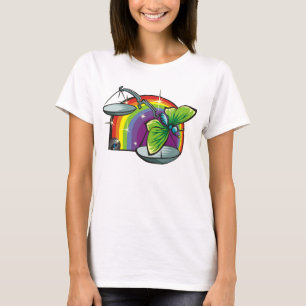 T-shirt Arc-en-ciel des années 1980 avec Balance