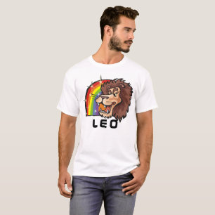 T-shirt Arc en ciel des années 1980 avec Lion Leo