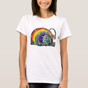 T-shirt Arc en ciel des années 1980 avec scorpion
