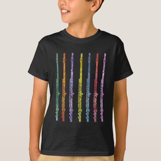T-shirt Arc-en-ciel des cannelures (Devant)