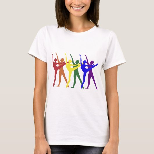 T-shirt Arc-en-ciel des danseurs (Devant)