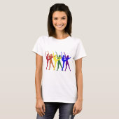 T-shirt Arc-en-ciel des danseurs (Devant entier)