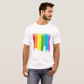 T-shirt Arc-en-ciel des Moines (Devant entier)