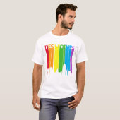 T-shirt arc-en-ciel des Moines (Devant entier)