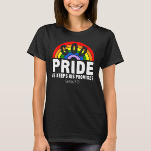 T-shirt Arc-en-ciel Dieu Fierté Il tient ses promesses Gen